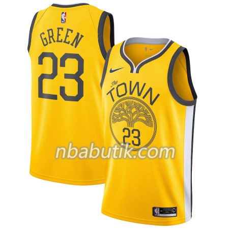 NBA Mænd Trøje Golden State Warriors Draymond Green 23 2018-19 Nike Gul Swingman